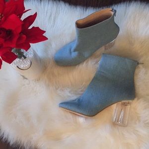 Denim Booties